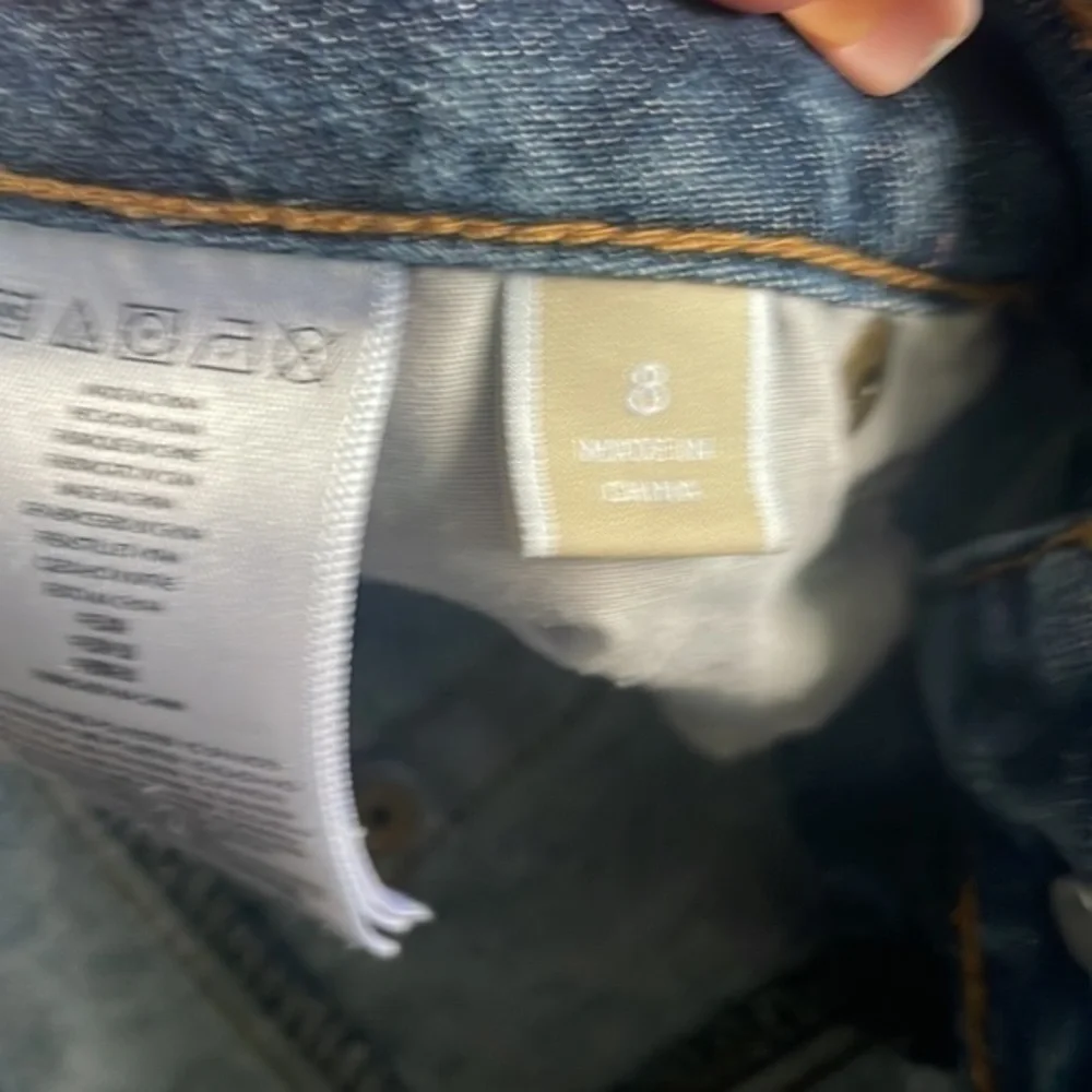 Michael Kors jeans size 8 blue straight leg denim